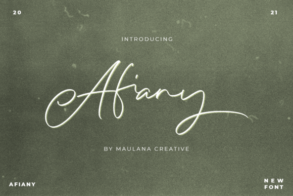 Afiany: The Brushed Handwritten Font That Brings Elegance to Modern Design