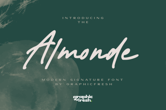 Almonde: Elevating Brand Identity with Asymmetrical Brush Script Typography