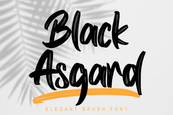 Black Asgard: Elevating Design with Natural Dry Brushed Typography