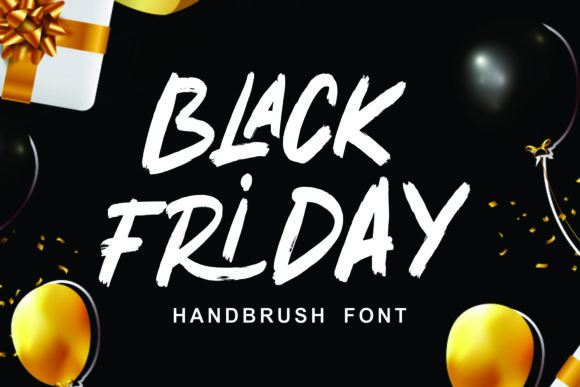 Black Friday: Bold Brushed Display Font