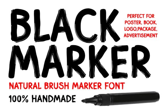 Black Marker: Bold Display Font for Design