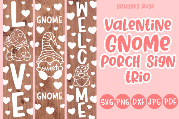 Celebrate the Season with Valentine Porch Signs Gnome Love Designs