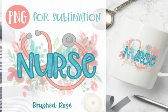Elevating Nurse Appreciation with Watercolor Floral Sublimation Designs