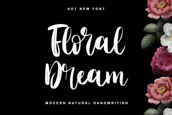 Floral Dream: Elevating Design with Elegant Handwritten Typography