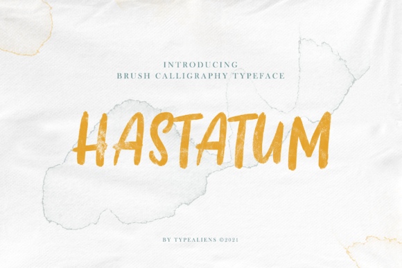Hastatum: The Brushed Display Font for Modern Design