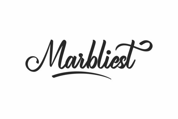 Marbliest: Elevating Design with a Paint-Brushed Script Aesthetic