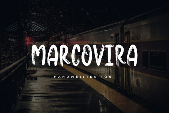 Marcovira: The Brushed Display Font for Crafty Designs