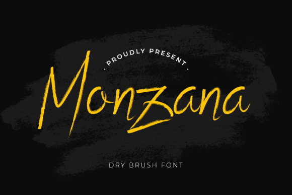 Monzana: Elevating Brand Identity with Modern Brush Typography