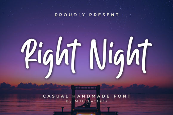 Right Night: The Brushed Handwritten Font