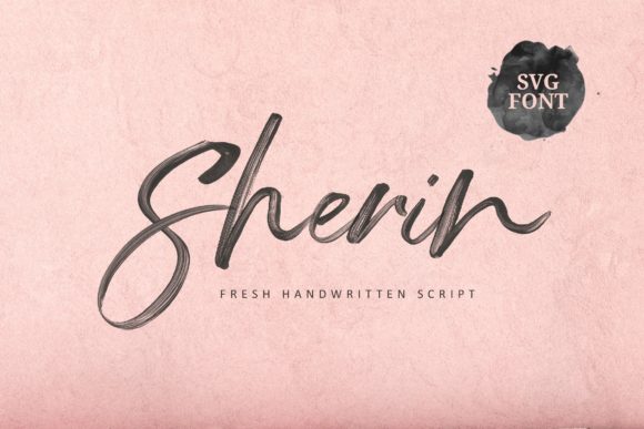 Sherin: Elegant Brushed Calligraphy