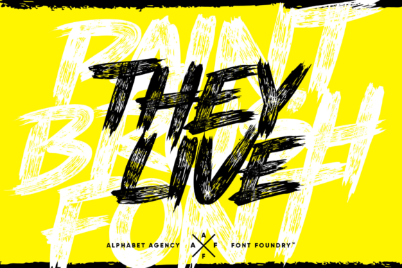 They Live: Bold Brushed Font for Impact