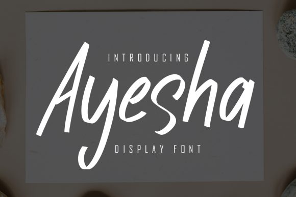 Why Ayesha Is the Brushed Handwritten Font Your Brand Needs
